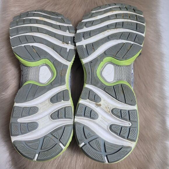 Asics Gel-Nimbus 22 White/Pure Silver  Womens Running Shoes Size 7 - Picture 9 of 10